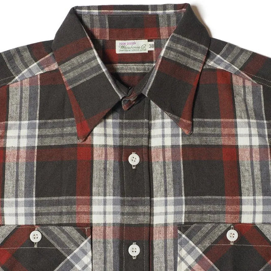 Lot 3056 SHORT SLEEVE CHECK WORK SHIRTS B柄(マドラス) 2024