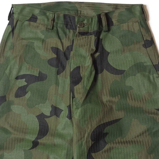 Lot 1236 USMC HBT P53 UTILITY PANTS FIRST-TIME CAMOUFLAGE ONE WASH