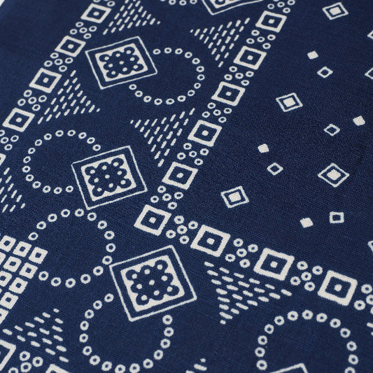 Lot 5227 SELVEDGE INDIGO BANDANA C pattern (CIRCLE)