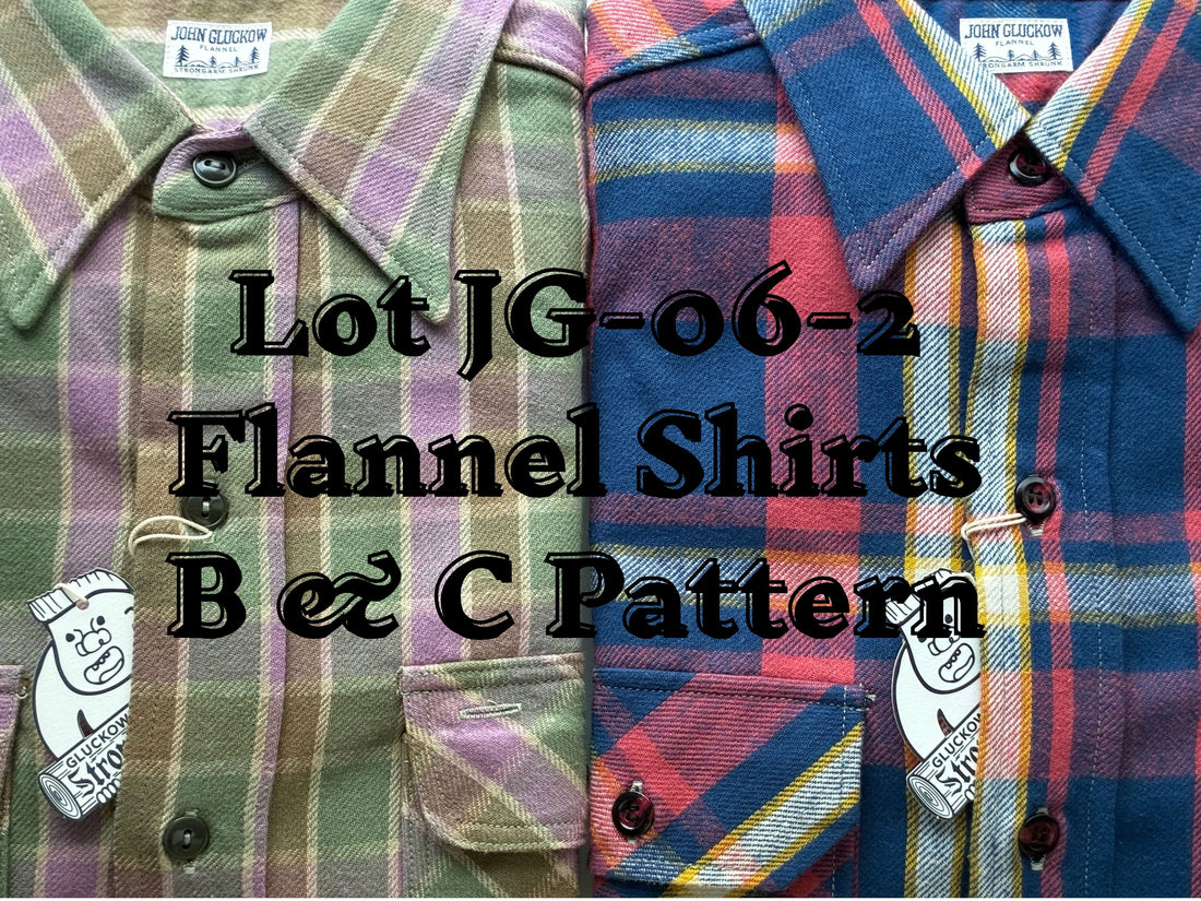 Lot JG-06-2 Flannel Shirts B Pattern & C Pattern