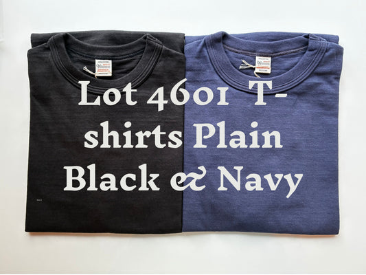 Lot 4601 T-Shirts Plain Black & Navy Restocked