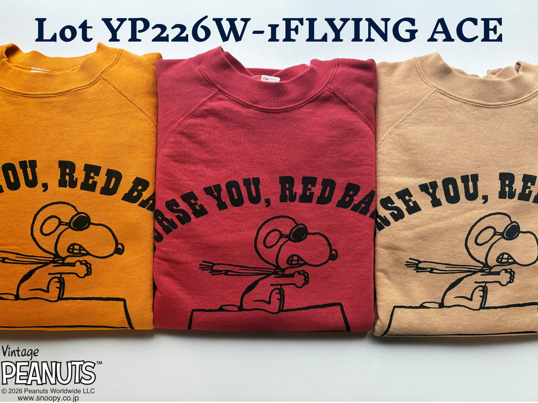 Lot YP226W-1 PEANUTS SWEAT FLYING ACE