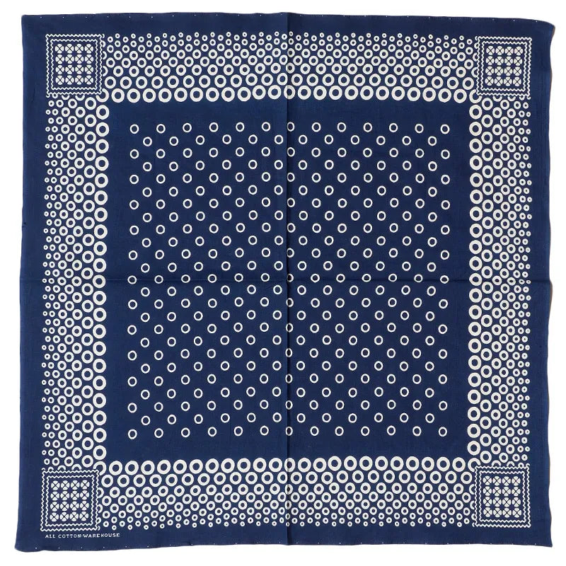 Lot 5227 SELVEDGE INDIGO BANDANA C柄(CIRCLE)