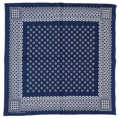 Lot 5227 SELVEDGE INDIGO BANDANA C柄(CIRCLE)