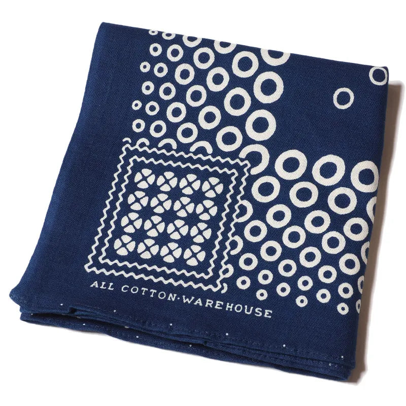Lot 5227 SELVEDGE INDIGO BANDANA C柄(CIRCLE)