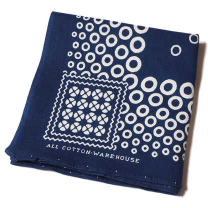 Lot 5227 SELVEDGE INDIGO BANDANA C柄(CIRCLE)