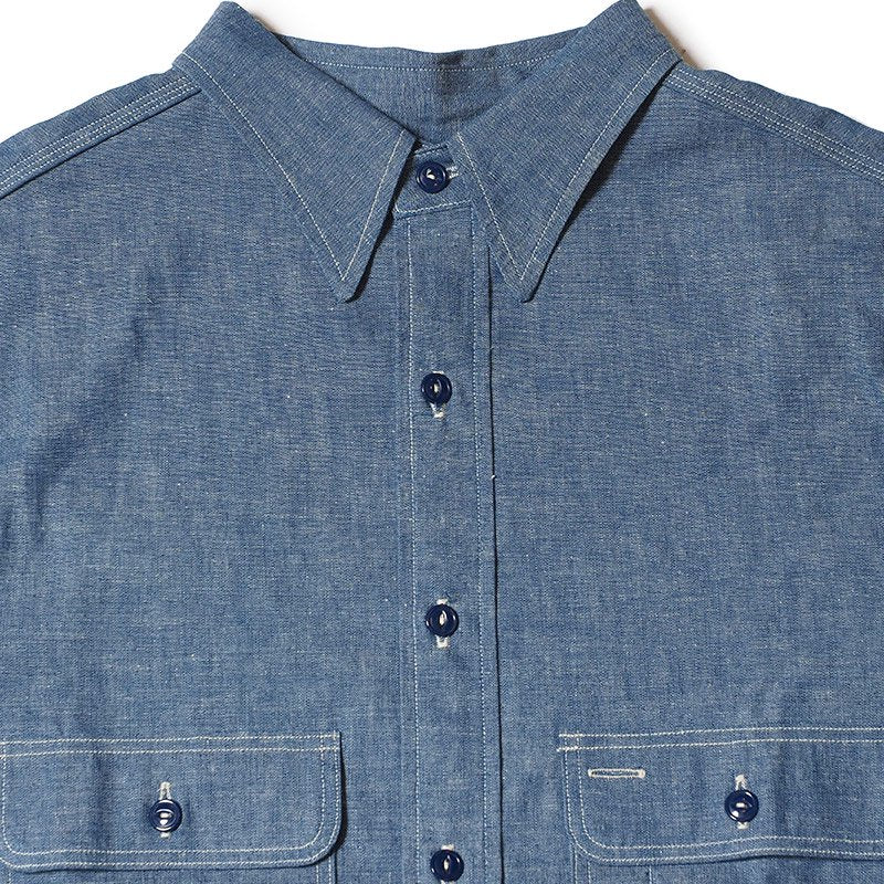 Lot 240 TRIPLE STICH CHAMBRAY SHIRTS 