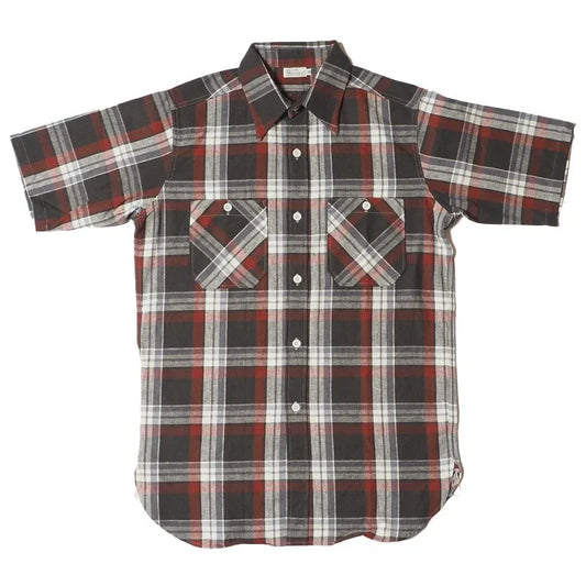 Lot 3056 SHORT SLEEVE CHECK WORK SHIRTS B柄(マドラス) 2024
