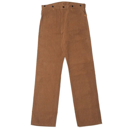 Lot 1228 GREENEBAUM BROTHERS 1874 3-POCKET HEAVY LEATHER BOUND OVERALL Duck Stripe