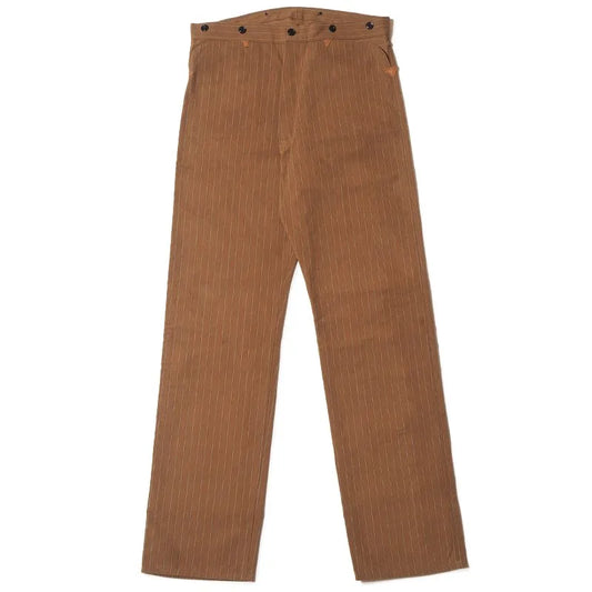 Lot 1228  GREENEBAUM BROTHERS 1874 3POCKET HEAVY LEATHER BOUND OVERALL ダックストライプ