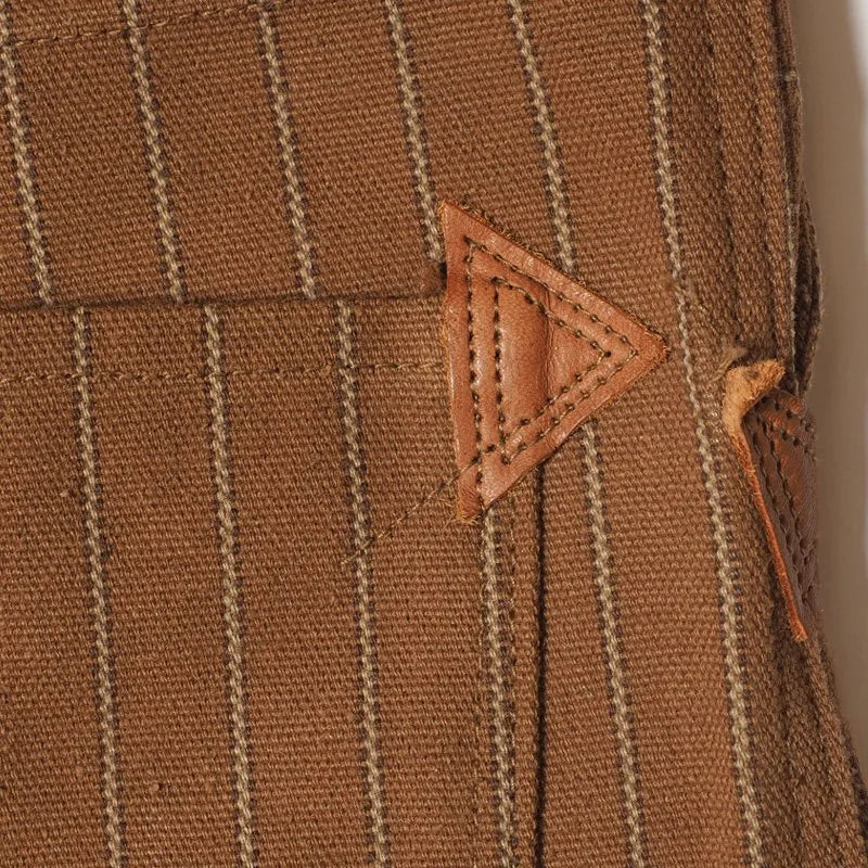 Lot 1228 GREENEBAUM BROTHERS 1874 3-POCKET HEAVY LEATHER BOUND OVERALL Duck Stripe