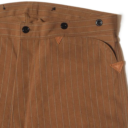 Lot 1228 GREENEBAUM BROTHERS 1874 3-POCKET HEAVY LEATHER BOUND OVERALL Duck Stripe