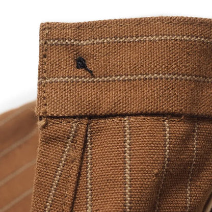 Lot 1228 GREENEBAUM BROTHERS 1874 3-POCKET HEAVY LEATHER BOUND OVERALL Duck Stripe