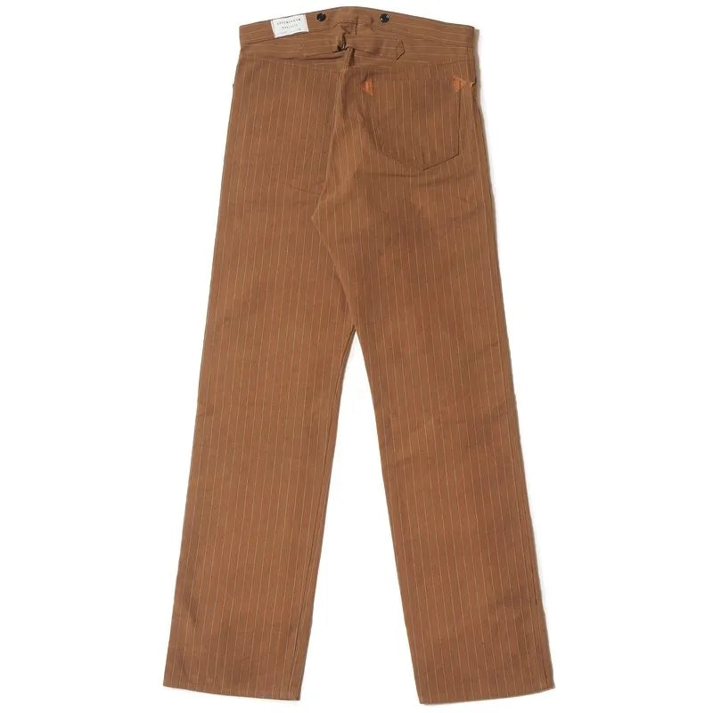 Lot 1228 GREENEBAUM BROTHERS 1874 3-POCKET HEAVY LEATHER BOUND OVERALL Duck Stripe