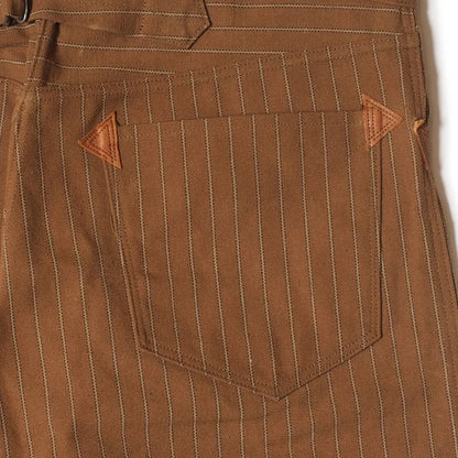 Lot 1228 GREENEBAUM BROTHERS 1874 3-POCKET HEAVY LEATHER BOUND OVERALL Duck Stripe