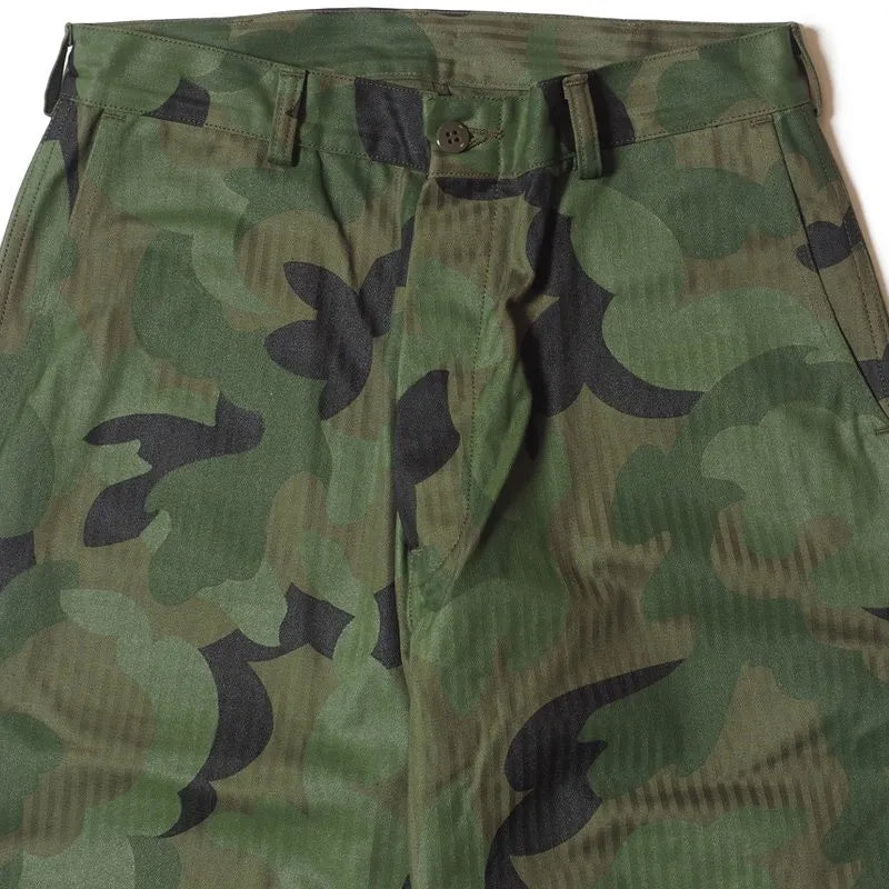 Lot 1236 USMC HBT P53 UTILITY PANTS FIRST-TIME CAMOUFLAGE ONE WASH