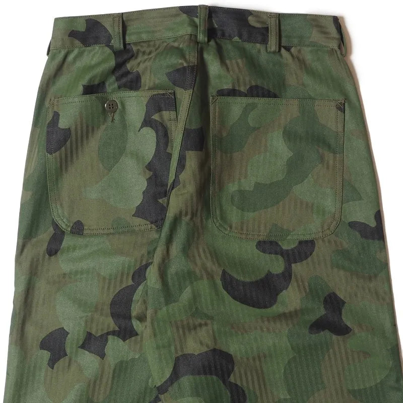 Lot 1236 USMC HBT P53 UTILITY PANTS FIRST-TIME CAMOUFLAGE ONE WASH