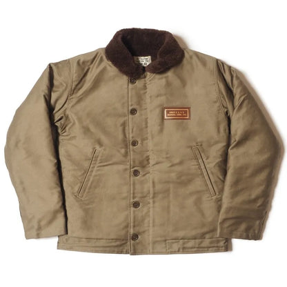 Lot 2227 FINAL FORM OF WWII 1945 N-1 WINTER JACKET KHAKI (NXSX 79062) AK162 USS Beltrami