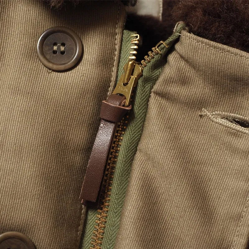 Lot 2227 FINAL FORM OF WWII 1945 N-1 WINTER JACKET KHAKI (NXSX 79062) AK162 USS Beltrami