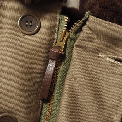 Lot 2227 FINAL FORM OF WWII 1945 N-1 WINTER JACKET KHAKI (NXSX 79062) AK162 USS Beltrami