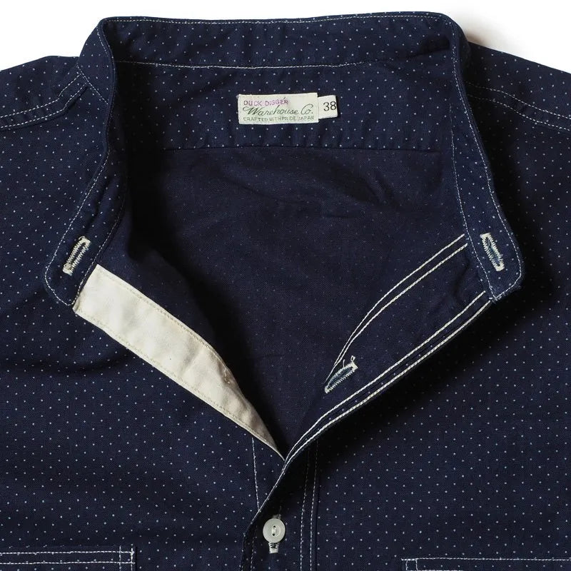 Lot 3057 WABASH DOT PRINT SHIRTS(STAND COLLAR)