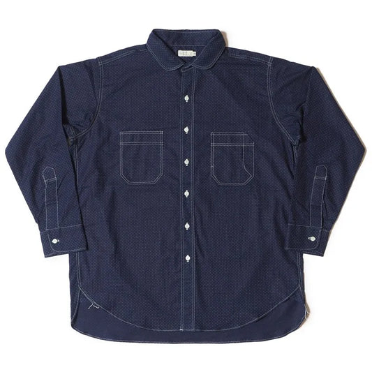 Lot 3058 WABASH DOT PRINT SHIRTS(ROUND COLLAR)