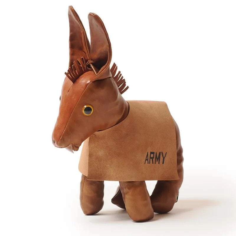 Lot 5243 GENUINE LEATHER MASCOT DOLL USMA "MULE" BROWN