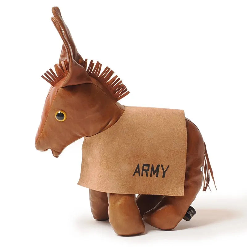 Lot 5243 GENUINE LEATHER MASCOT DOLL USMA "MULE" BROWN