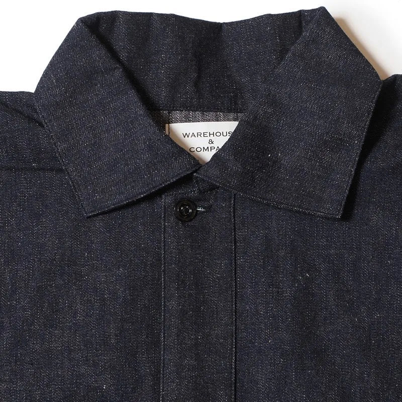 Lot 2231 1900’S INDIGO BLUE and WHITE CHECK BLOUSE インディゴデニム