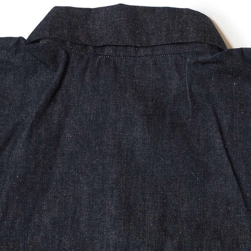 Lot 2231 1900’S INDIGO BLUE and WHITE CHECK BLOUSE インディゴデニム