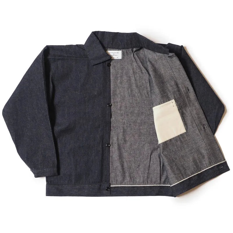 Lot 2231 1900’S INDIGO BLUE and WHITE CHECK BLOUSE インディゴデニム