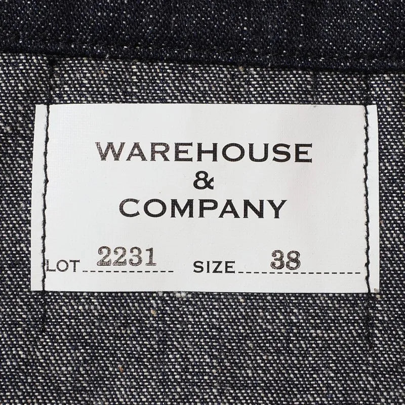 Lot 2231 1900’S INDIGO BLUE and WHITE CHECK BLOUSE インディゴデニム