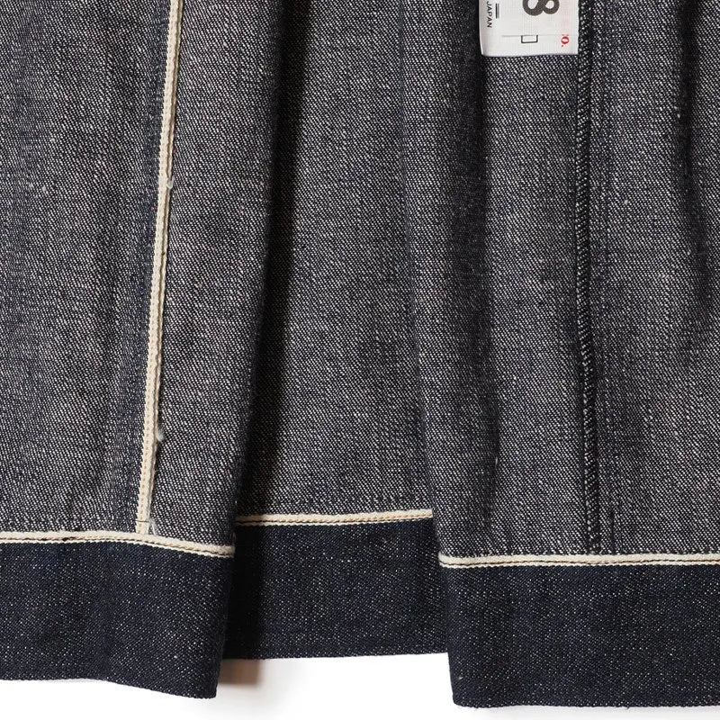 Lot 2231 1900’S INDIGO BLUE and WHITE CHECK BLOUSE インディゴデニム