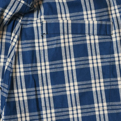 Lot 1237 1900’S INDIGO BLUE and WHITE CHECK WAIST OVERALL チェック