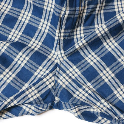 Lot 1237 1900’S INDIGO BLUE and WHITE CHECK WAIST OVERALL チェック