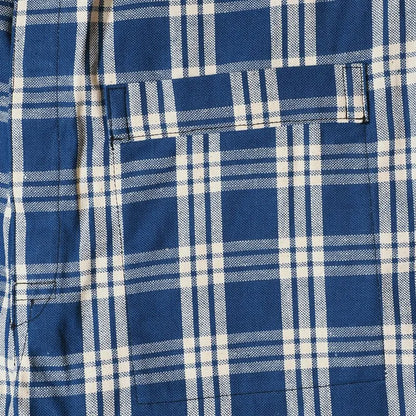 Lot 1237 1900’S INDIGO BLUE and WHITE CHECK WAIST OVERALL チェック