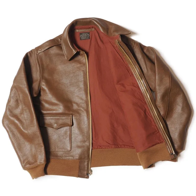 Lot 2232 WERBER LEATHER COAT CO. TYPE A-2 JACKET ORDER NO.33-1729