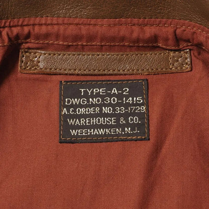 Lot 2232 WERBER LEATHER COAT CO. TYPE A-2 JACKET ORDER NO.33-1729