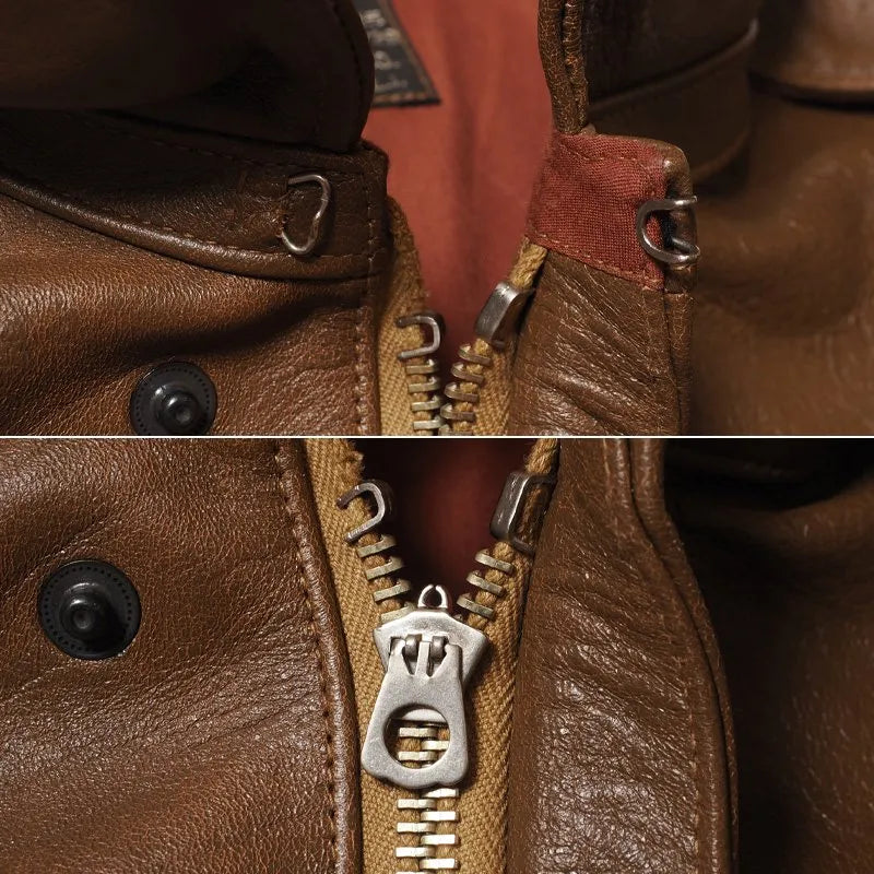 Lot 2232 WERBER LEATHER COAT CO. TYPE A-2 JACKET ORDER NO.33-1729
