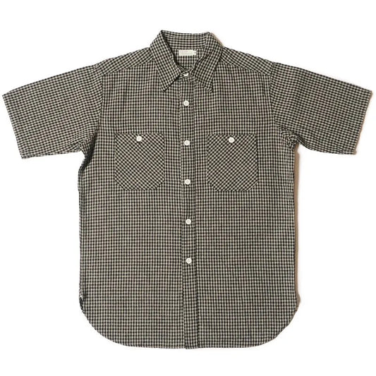 Lot 3056 SHORT SLEEVE CHECK WORK SHIRTS A pattern (gingham check)