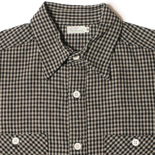 Lot 3056 SHORT SLEEVE CHECK WORK SHIRTS A pattern (gingham check)
