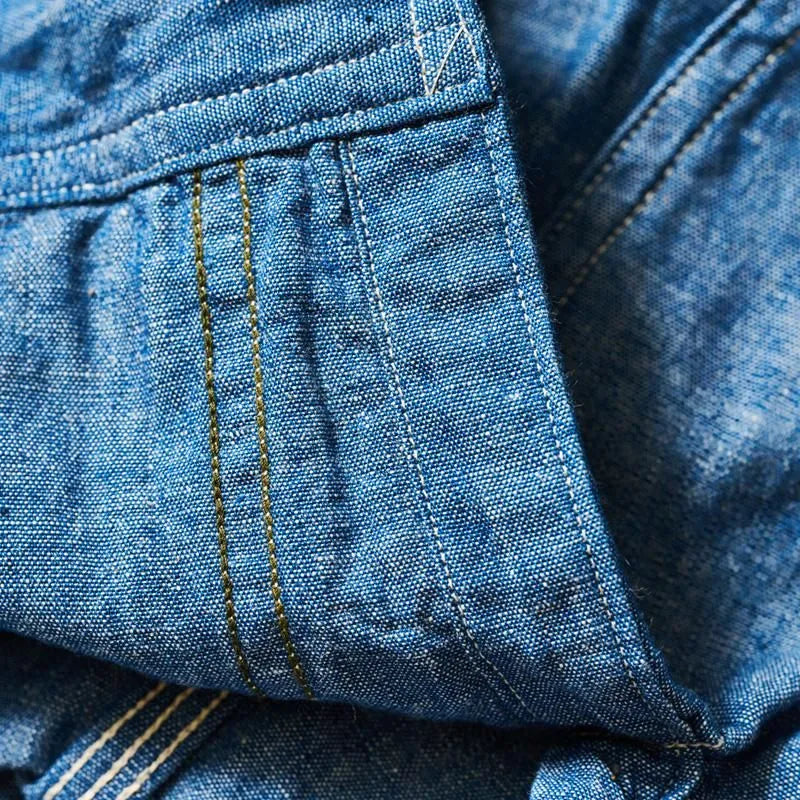 Lot 3064 VENTILATION TRIPLE STITCH CHAMBRAY SHIRTS