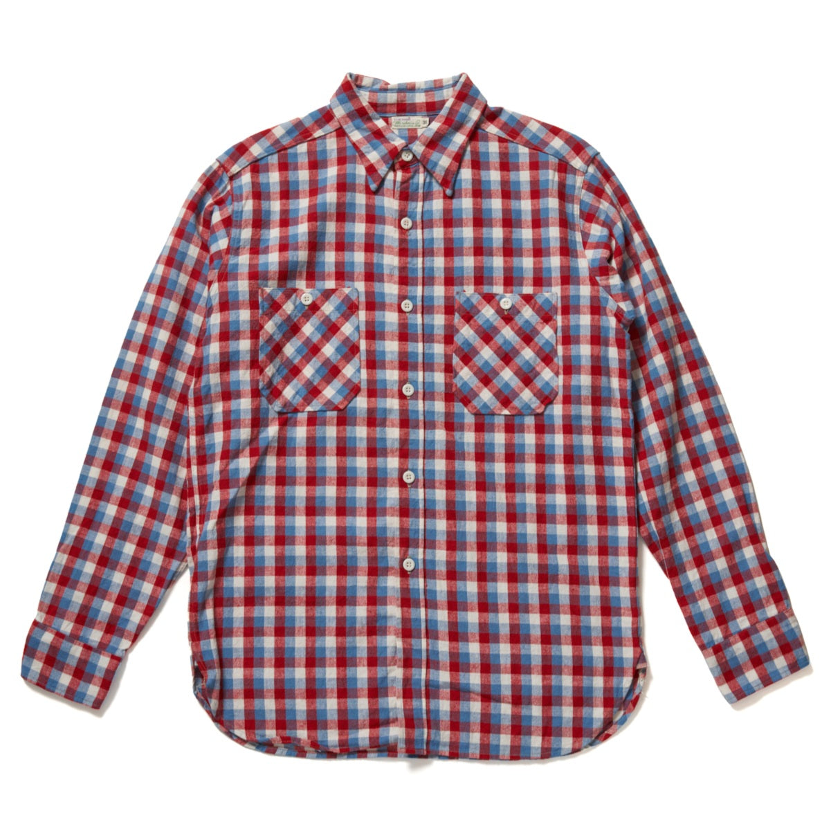 Lot 3055 LONG SLEEVE CHECK WORK SHIRT A柄