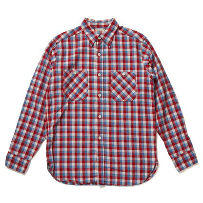 Lot 3055 LONG SLEEVE CHECK WORK SHIRT A柄