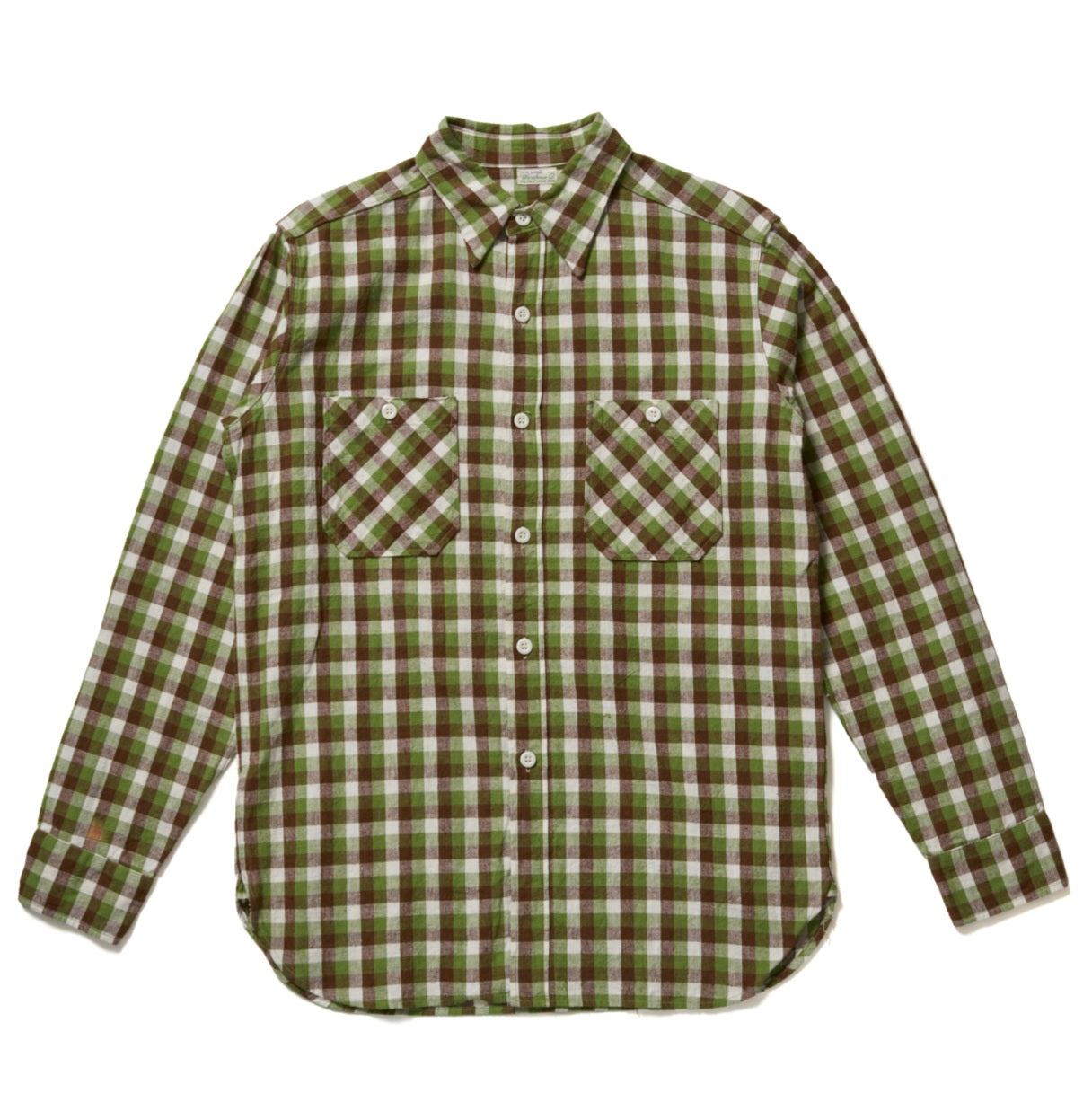 Lot 3055 LONG SLEEVE CHECK WORK SHIRT A柄