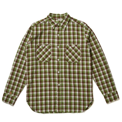 Lot 3055 LONG SLEEVE CHECK WORK SHIRT A柄