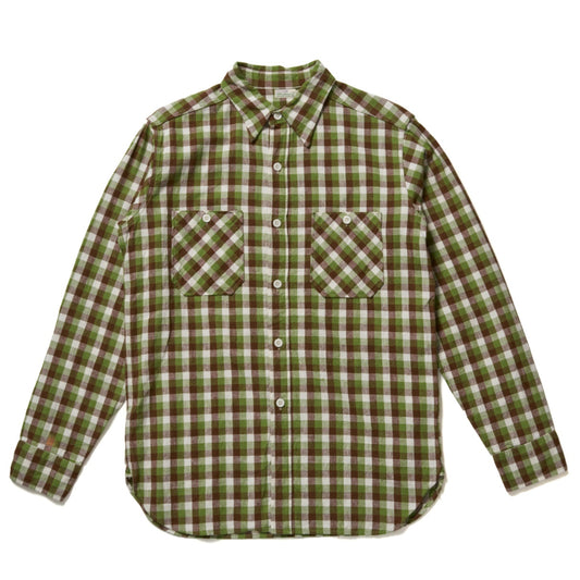 Lot 3055 LONG SLEEVE CHECK WORK SHIRT A柄