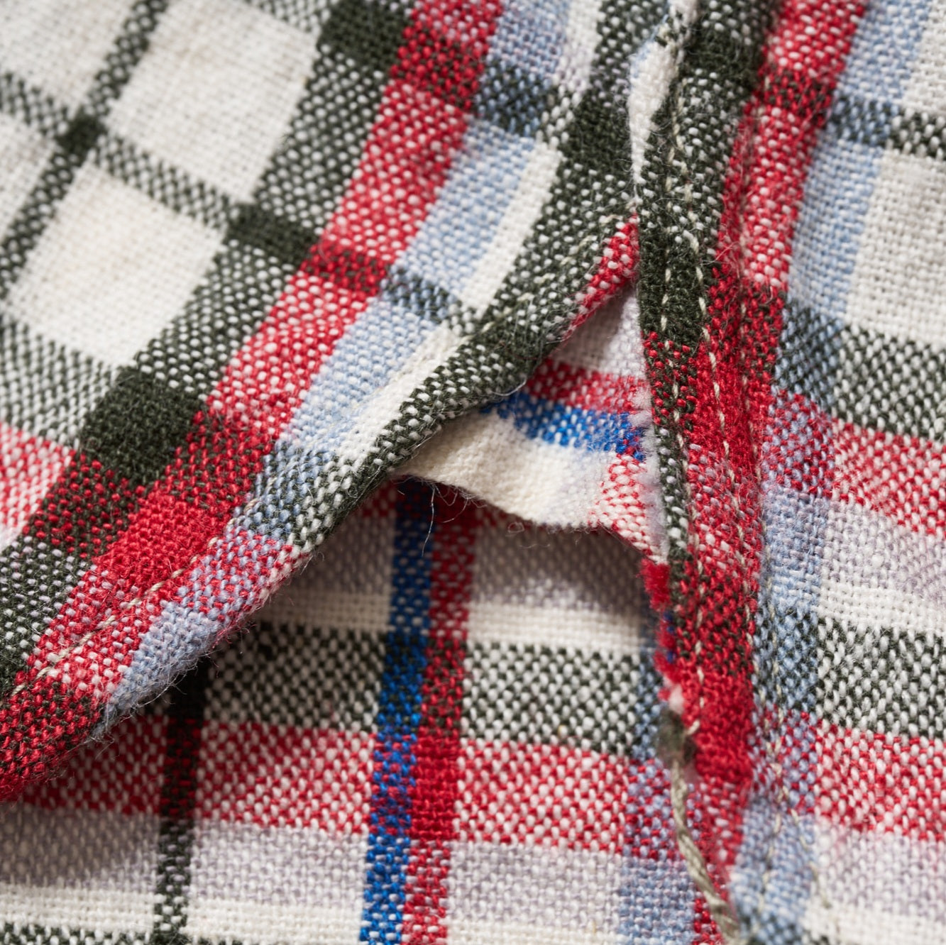 Lot 3056 SHORT  SLEEVE CHECK WORK SHIRTS  B柄