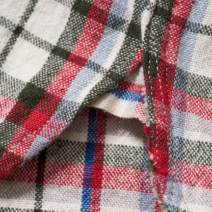 Lot 3056 SHORT  SLEEVE CHECK WORK SHIRTS  B柄