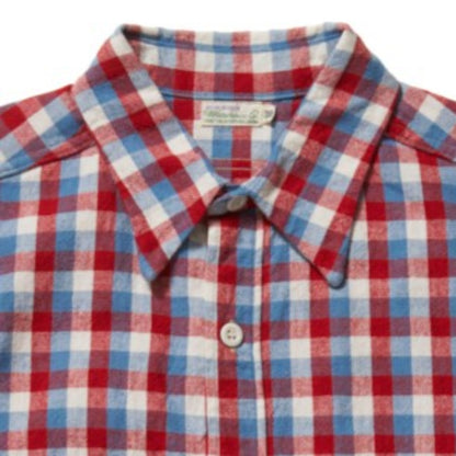 Lot 3056 SHORT  SLEEVE CHECK WORK SHIRTS  A柄　